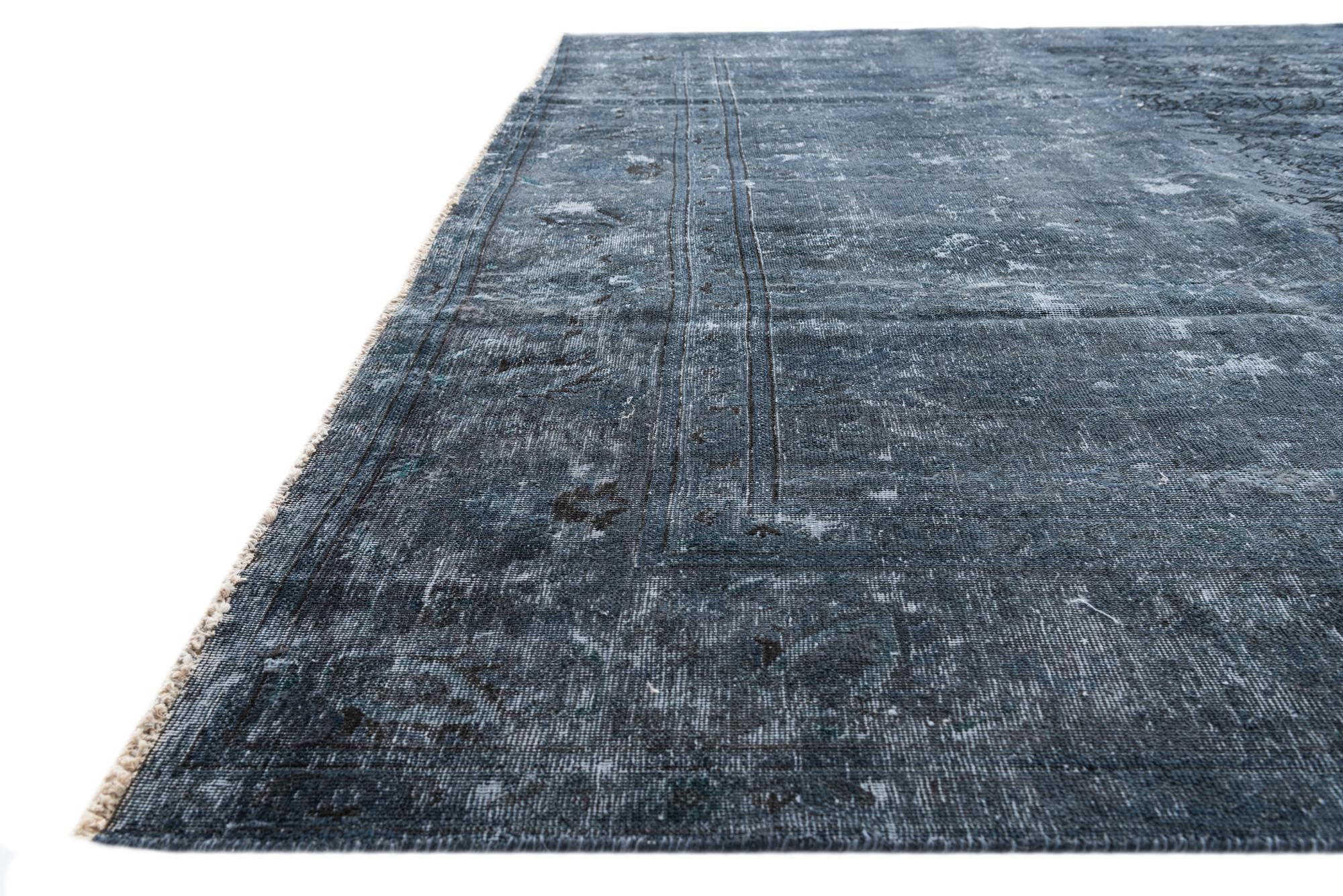 9' 5 x 12' 5 Hand Knotted Ultra Vintage Persian Wool Rug
