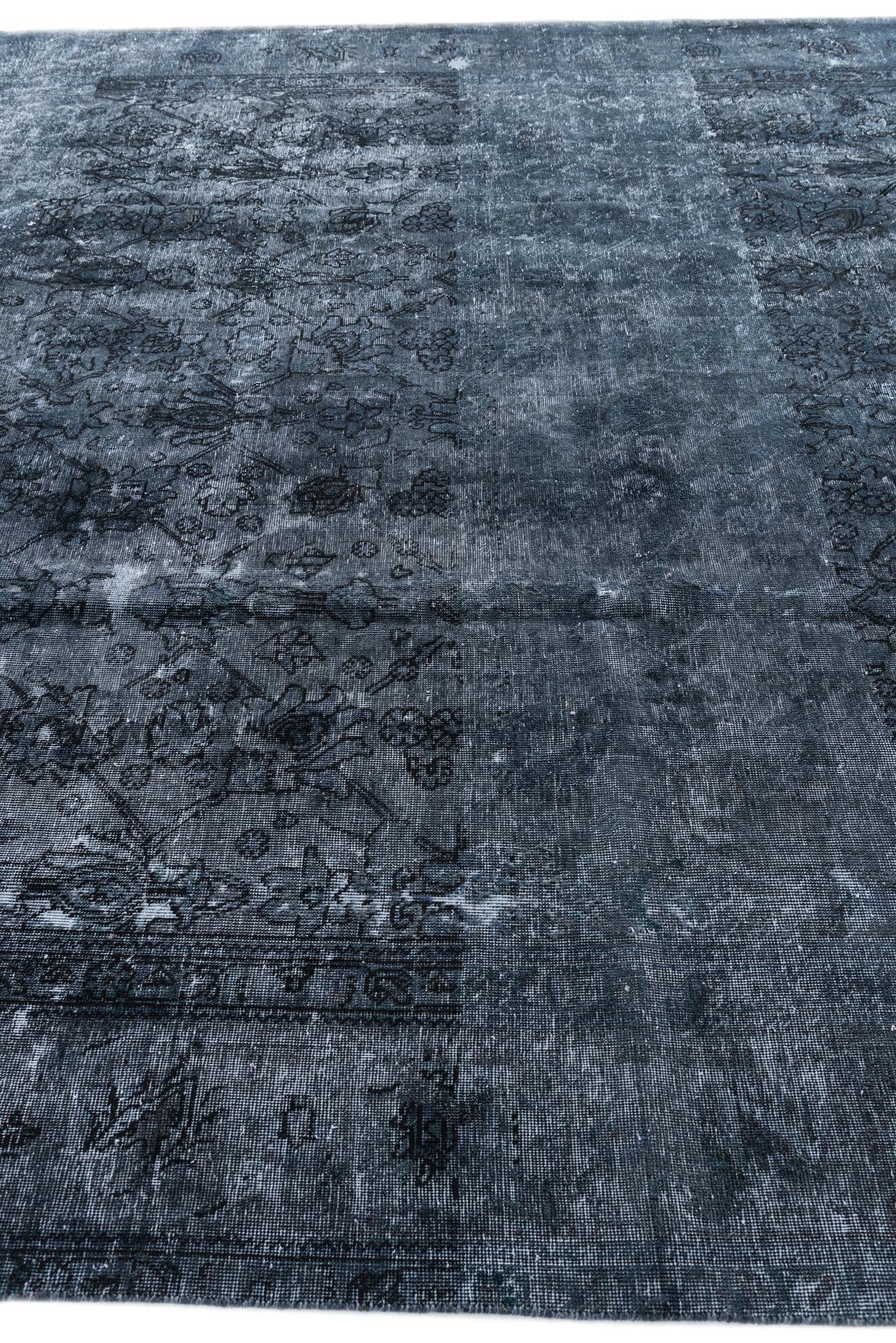 9' 5 x 12' 5 Hand Knotted Ultra Vintage Persian Wool Rug
