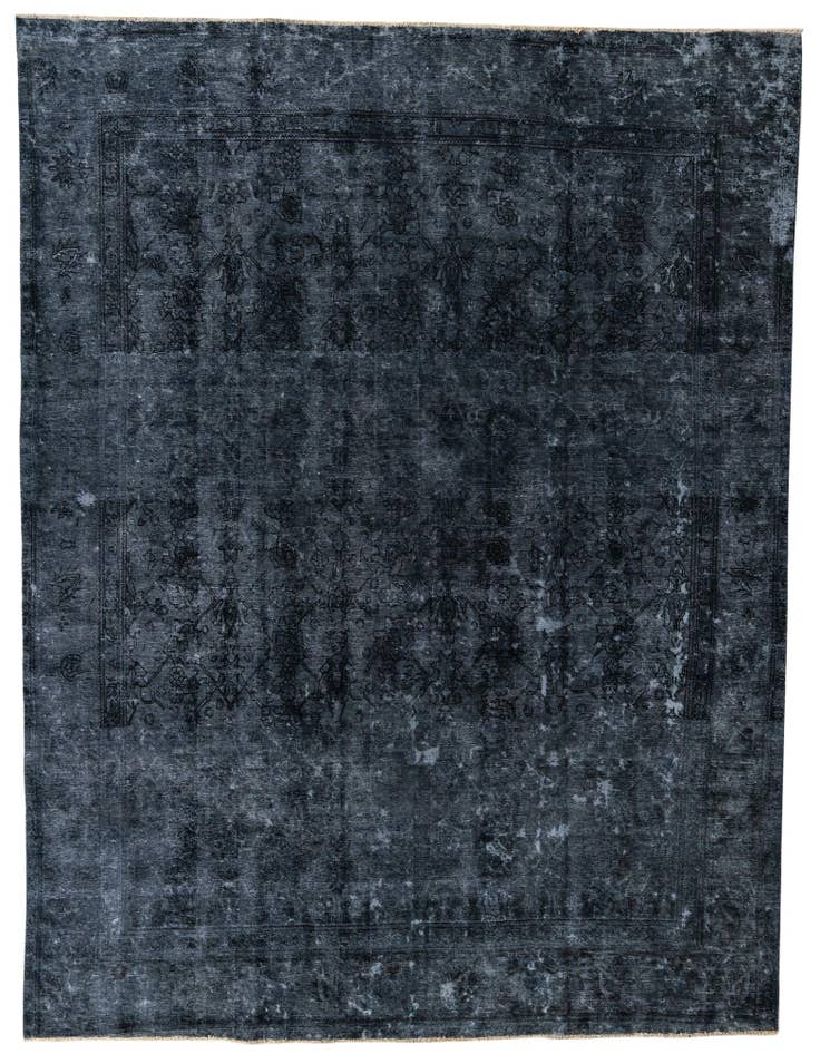 Detail image of 9' 5 x 12' 5 Hand Knotted Ultra Vintage Persian Wool Rug
