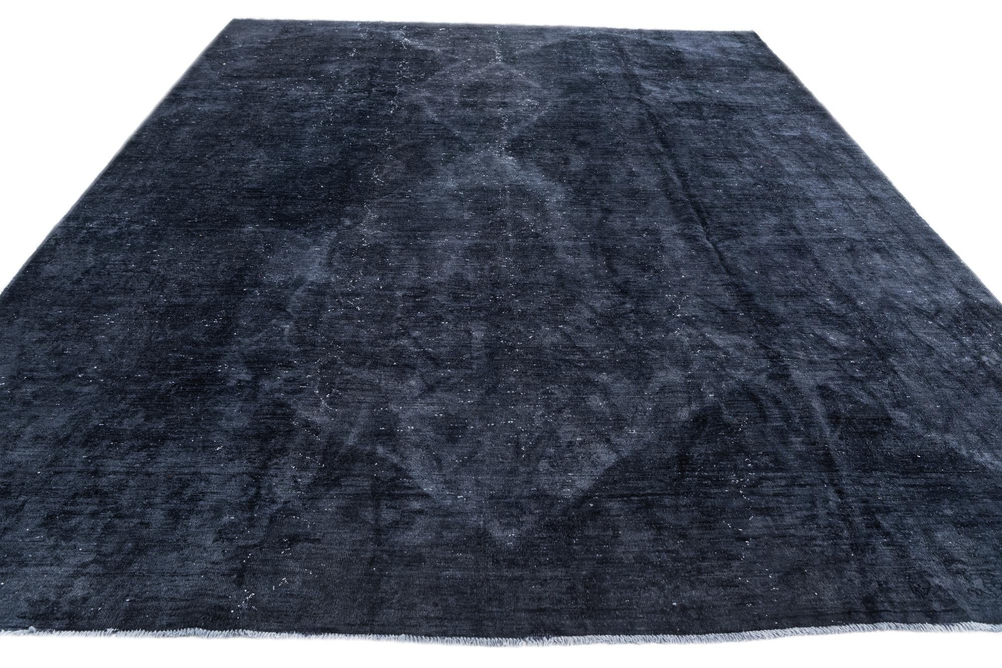 9' x 11' 8 Hand Knotted Ultra Vintage Persian Wool Rug