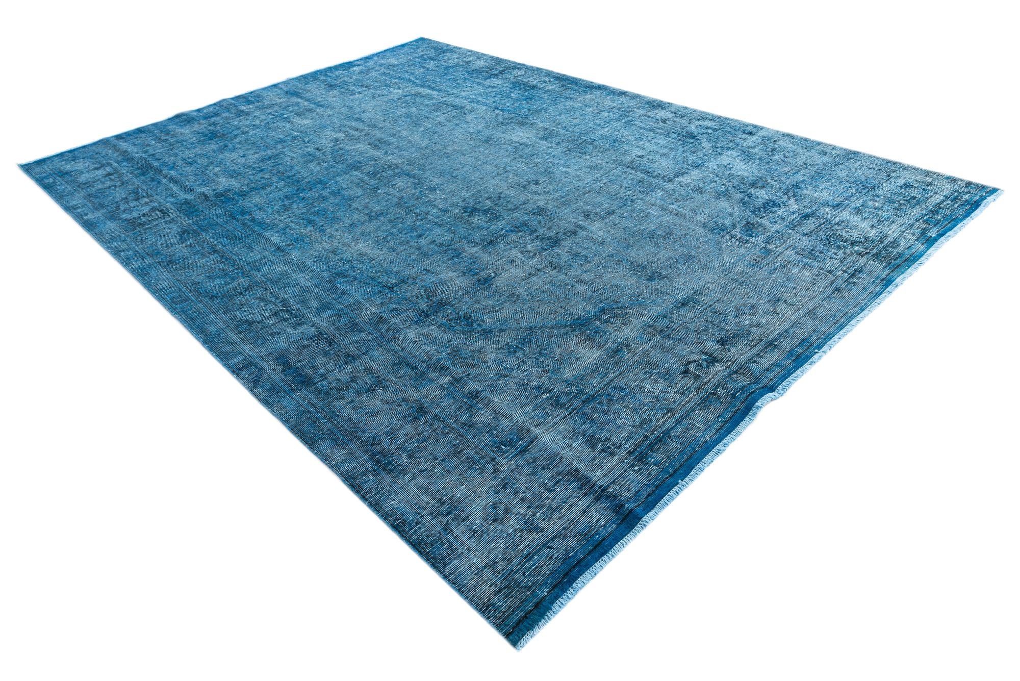9' 1 x 12' 7 Hand Knotted Ultra Vintage Persian Wool Rug