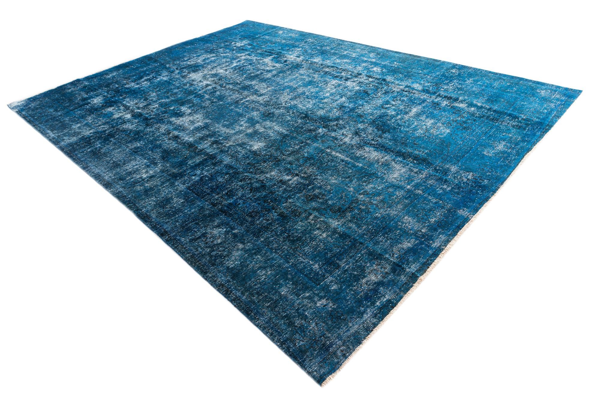 9' 10 x 13' Hand Knotted Ultra Vintage Persian Wool Rug
