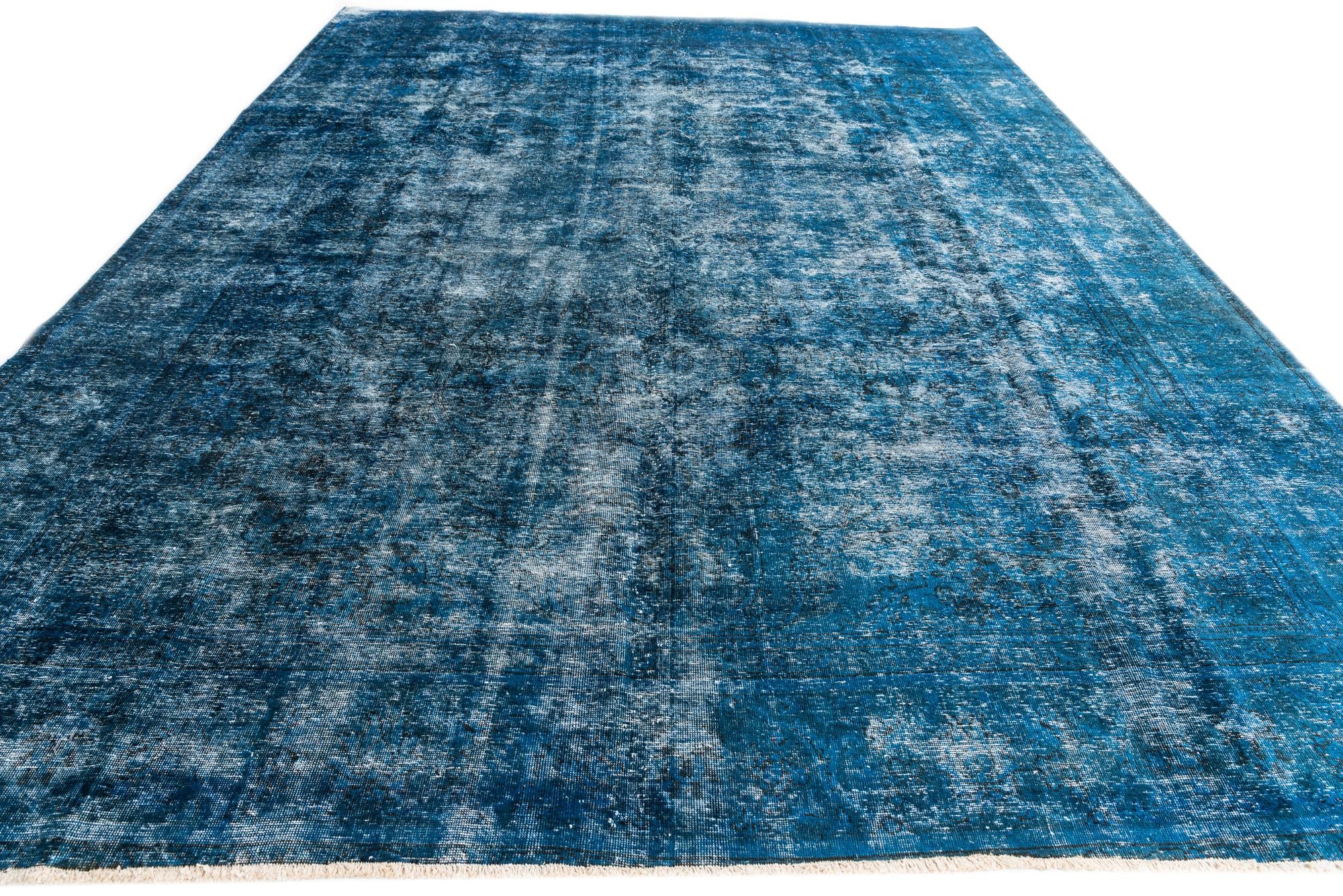 9' 10 x 13' Hand Knotted Ultra Vintage Persian Wool Rug