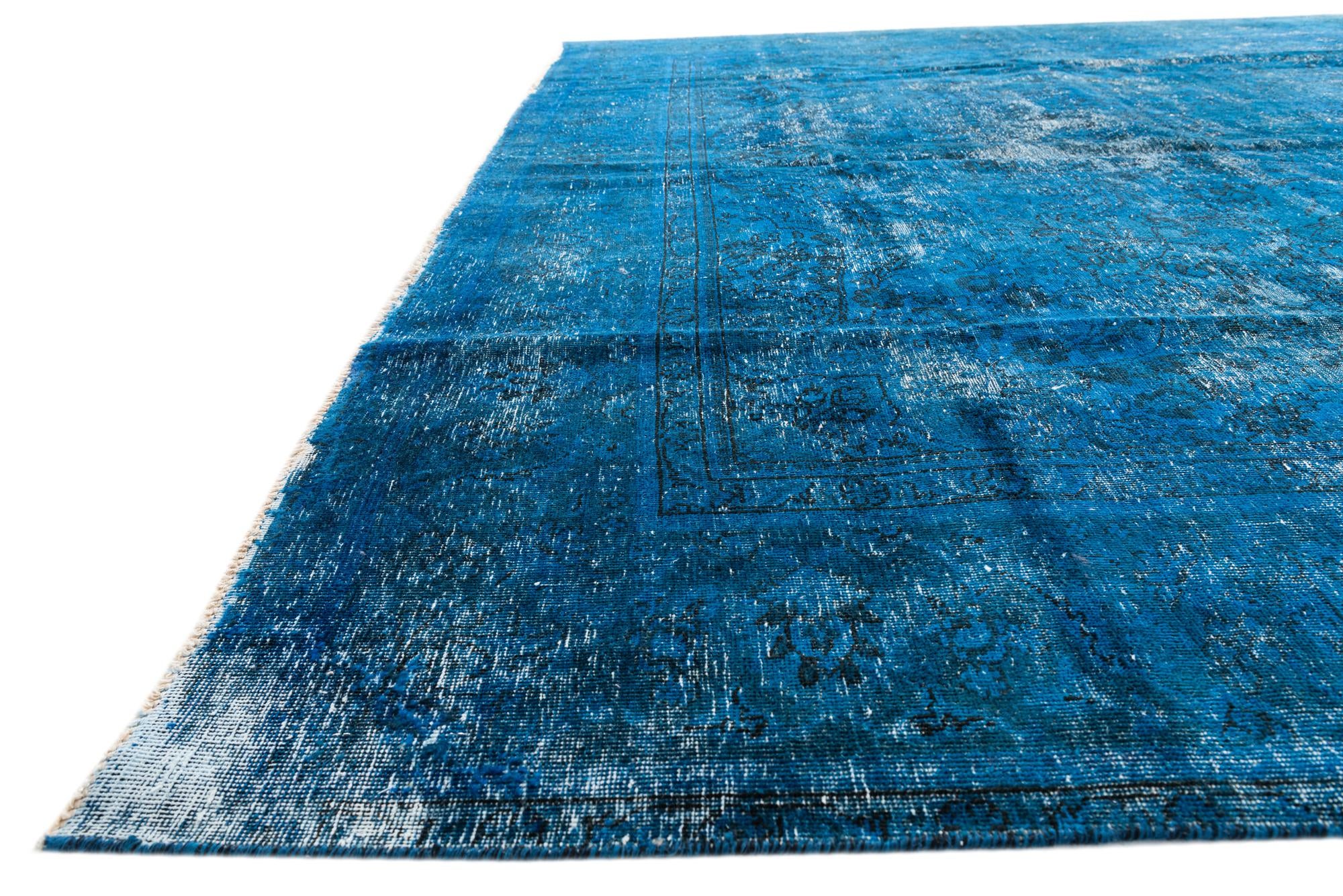 9' 10 x 13' Hand Knotted Ultra Vintage Persian Wool Rug