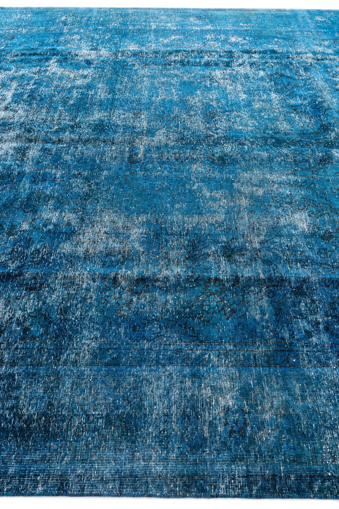 9' 10 x 13' Hand Knotted Ultra Vintage Persian Wool Rug