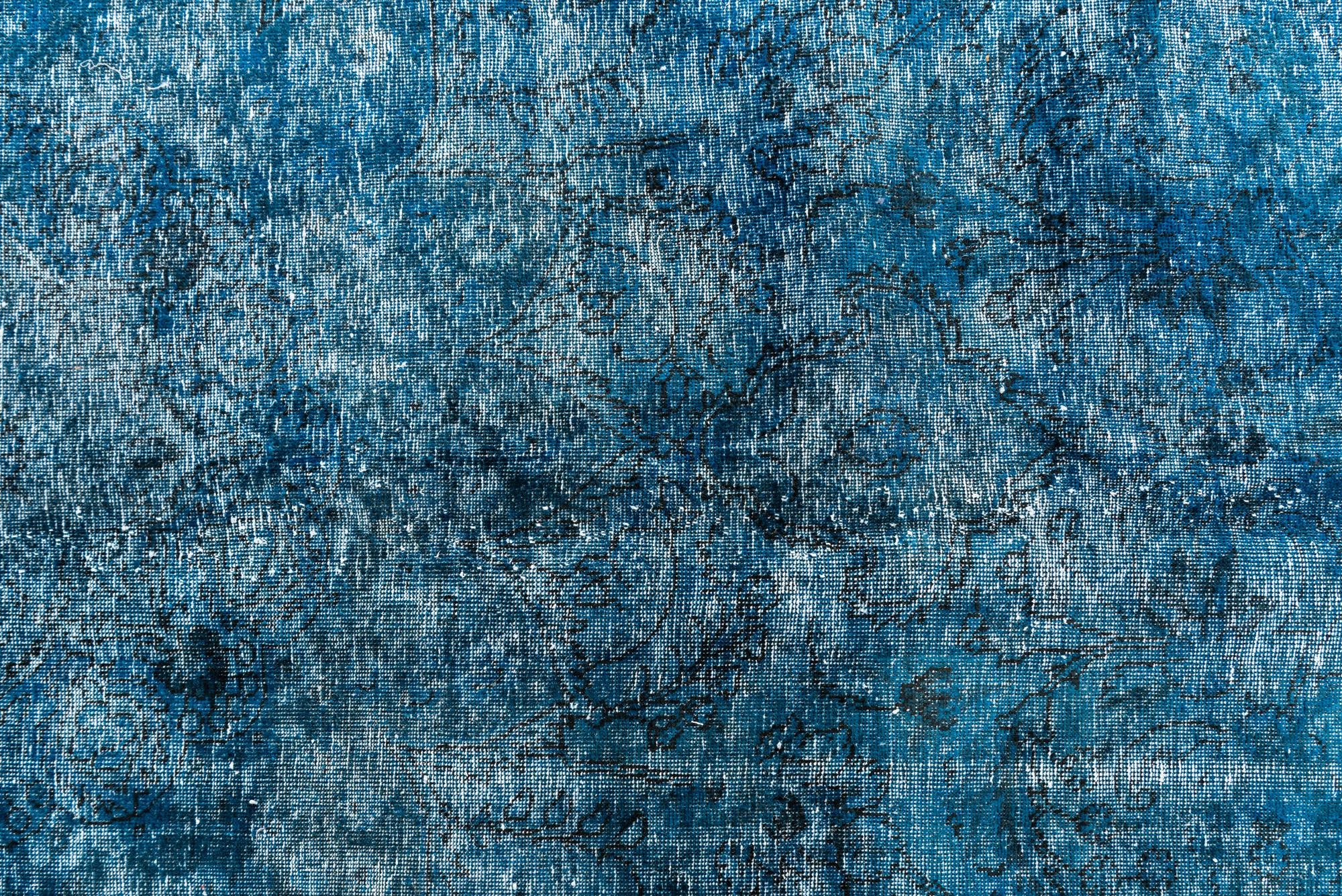 9' 10 x 13' Hand Knotted Ultra Vintage Persian Wool Rug