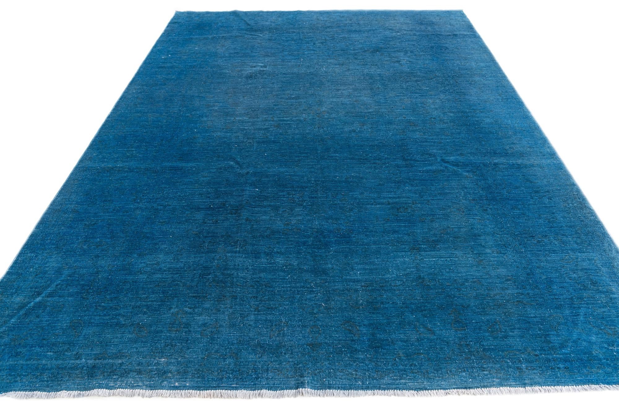 6' 6 x 9' 5 Hand Knotted Ultra Vintage Persian Wool Rug