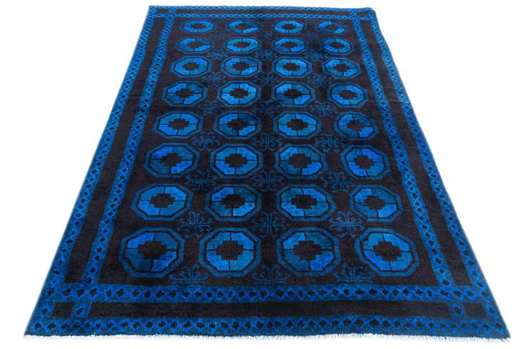 Detail image of 5' 2 x 8' Hand Knotted Ultra Vintage Wool Rug