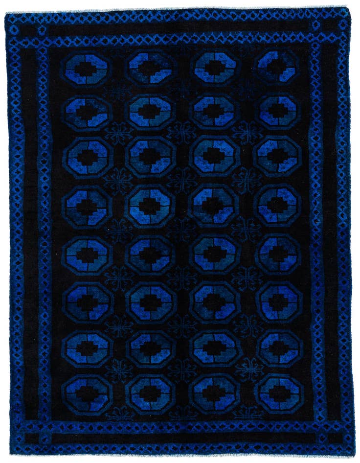 Detail image of 5' 2 x 8' Hand Knotted Ultra Vintage Wool Rug
