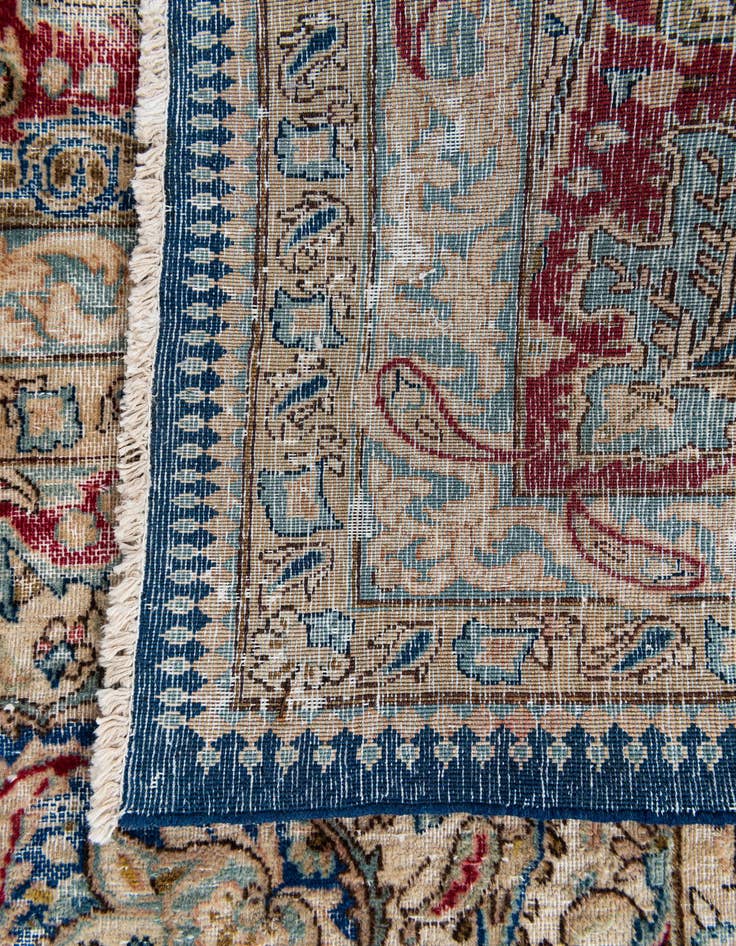 Detail image of 9' 9 x 13'  Hand Knotted Ultra Vintage Persian Wool Rug