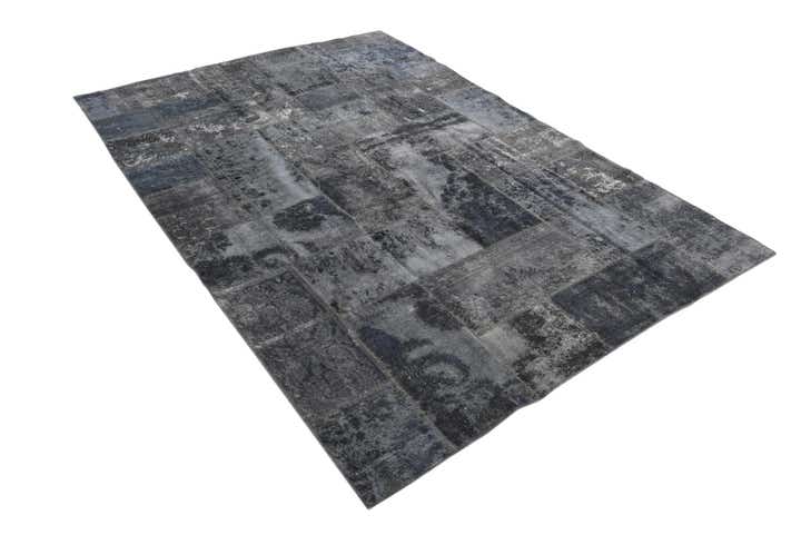 6' 9 x 9' 9 Hand Knotted Ultra Vintage Persian Wool Rug