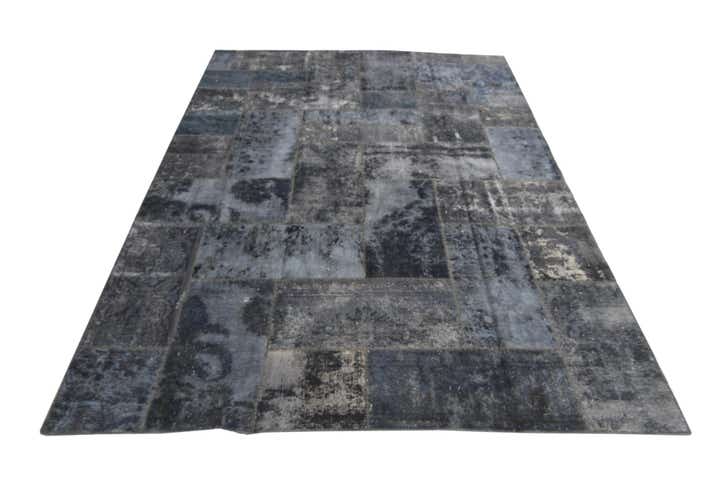 6' 9 x 9' 9 Hand Knotted Ultra Vintage Persian Wool Rug