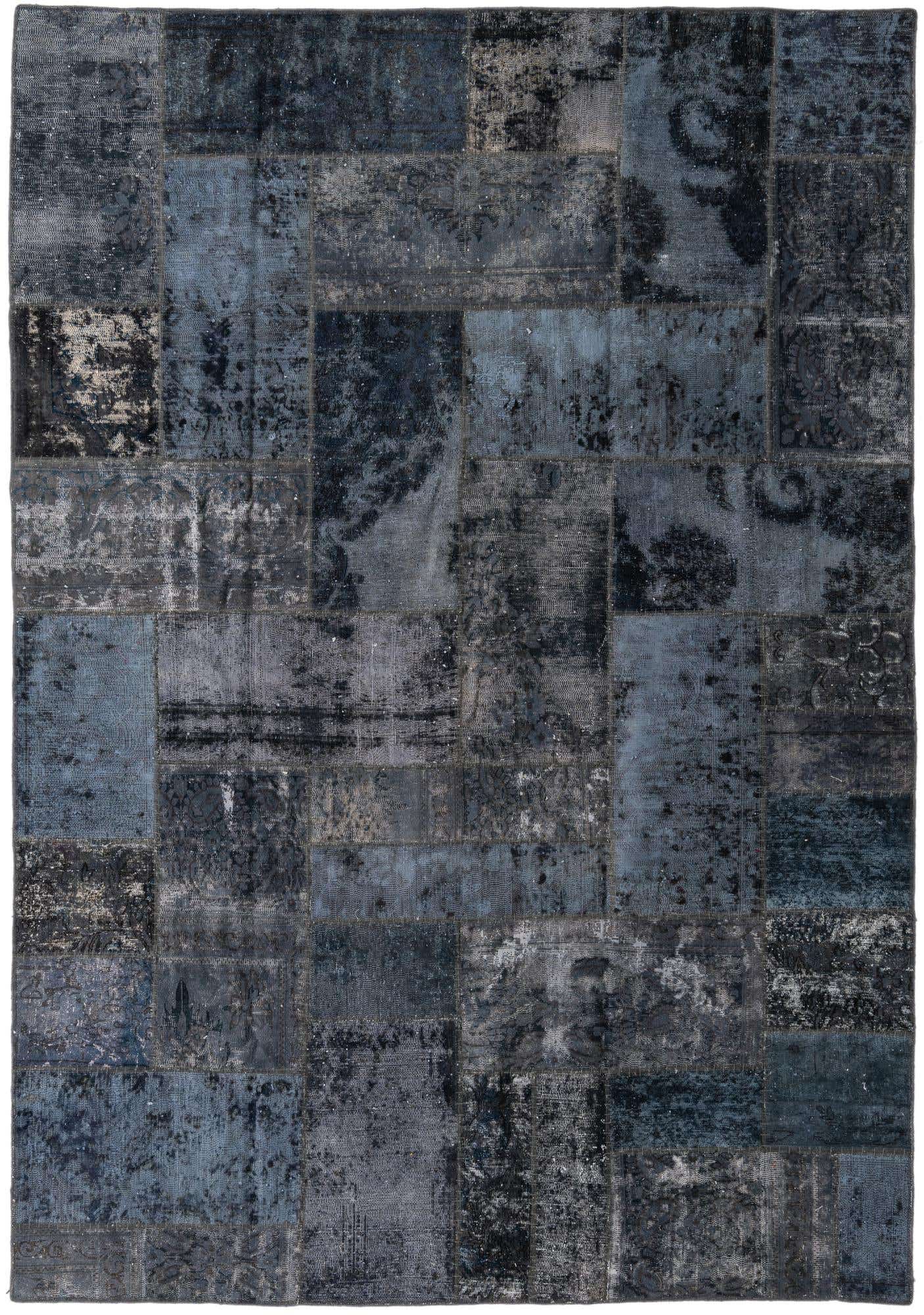 6' 9 x 9' 9 Hand Knotted Ultra Vintage Persian Wool Rug