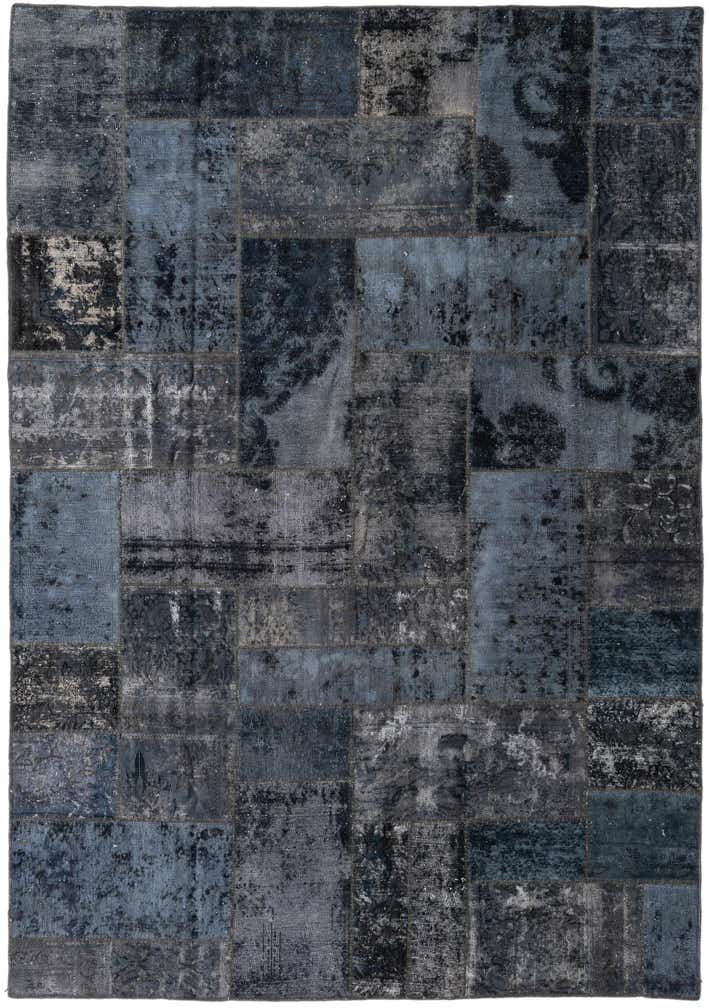 6' 9 x 9' 9 Hand Knotted Ultra Vintage Persian Wool Rug