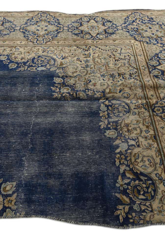 6' x 9' 7 Hand Knotted Ultra Vintage Persian Wool Rug