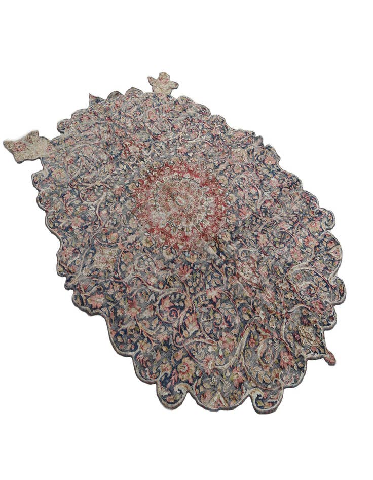 Detail image of 6' 3 x 8' 7  Hand Knotted Ultra Vintage Persian Wool Rug