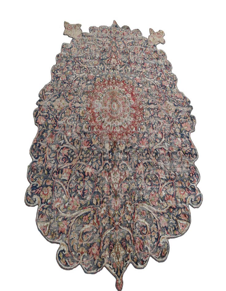 Detail image of 6' 3 x 8' 7  Hand Knotted Ultra Vintage Persian Wool Rug