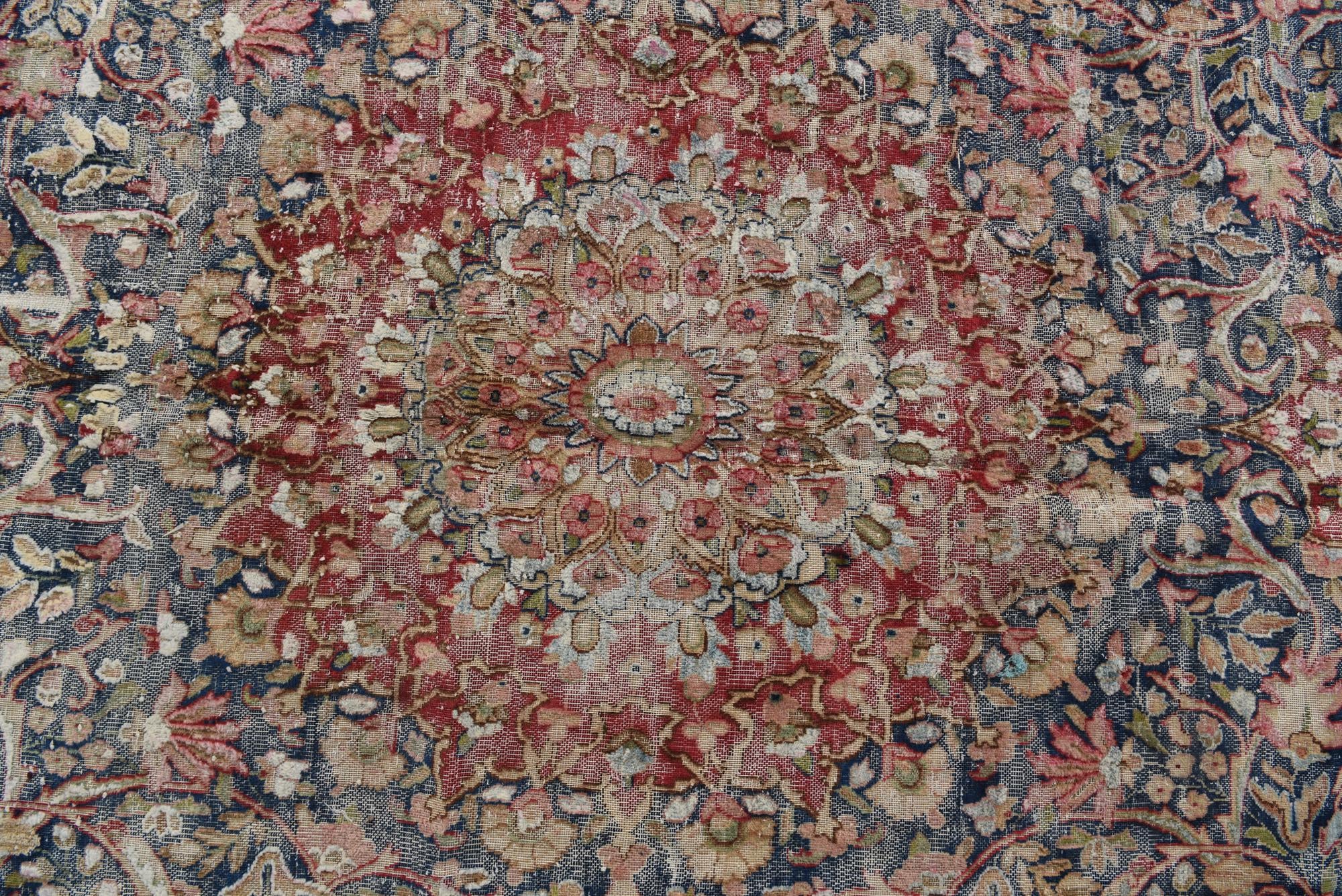 6' 3 x 8' 7 Hand Knotted Ultra Vintage Persian Wool Rug