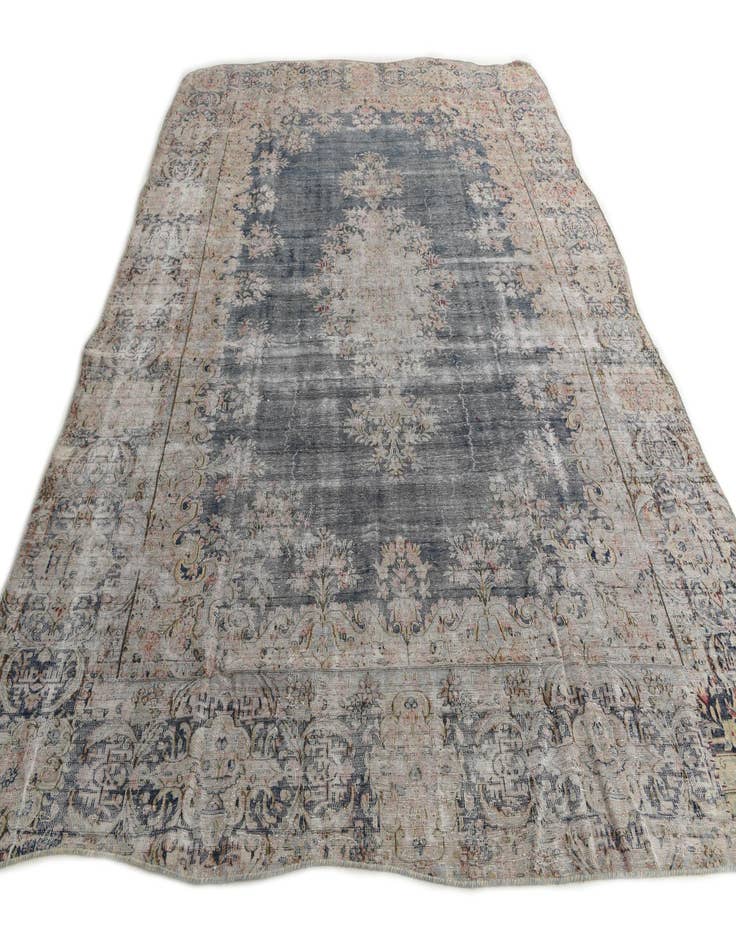 Detail image of 9' 8 x 12'  Hand Knotted Ultra Vintage Persian Wool Rug