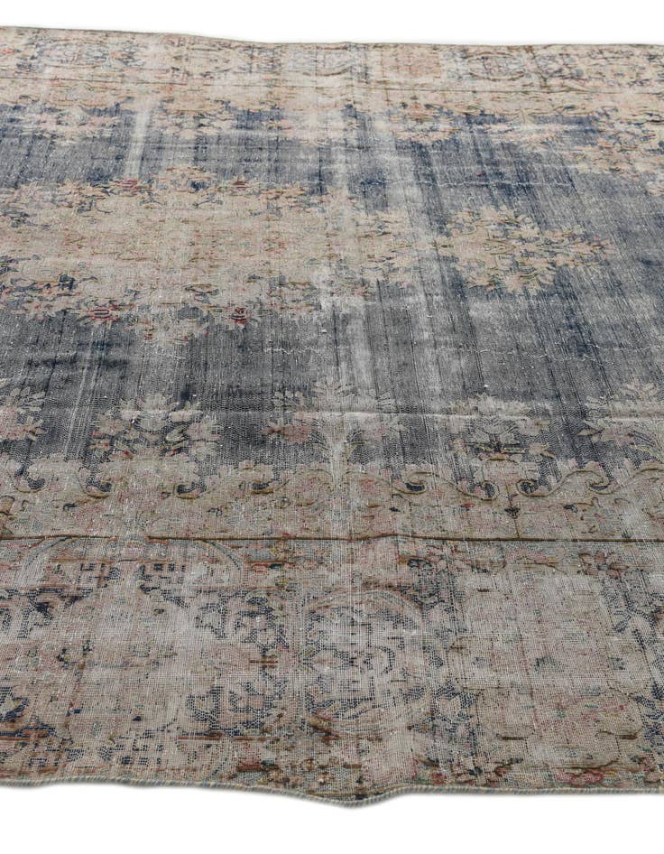 Detail image of 9' 8 x 12'  Hand Knotted Ultra Vintage Persian Wool Rug