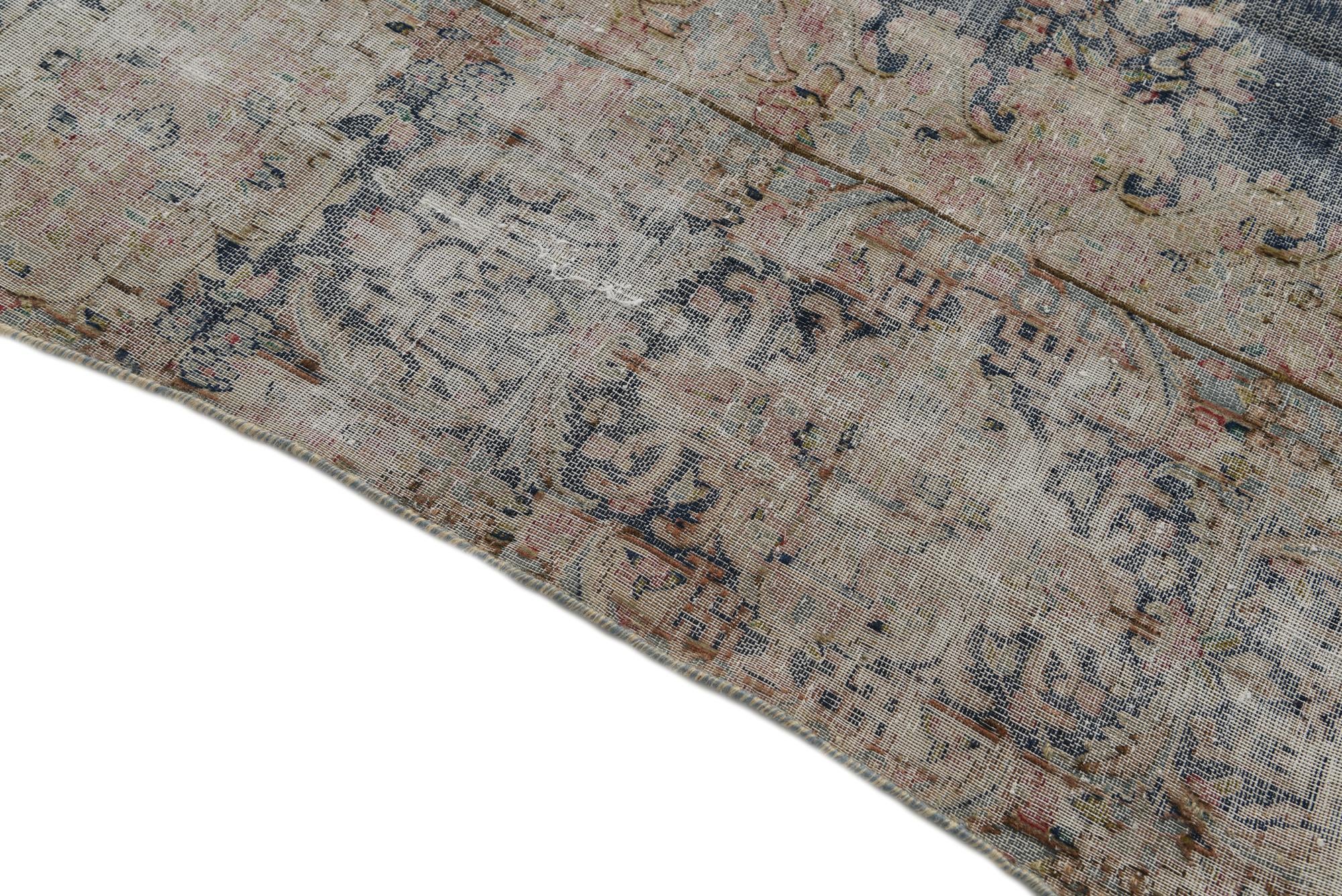 9' 8 x 12' Hand Knotted Ultra Vintage Persian Wool Rug