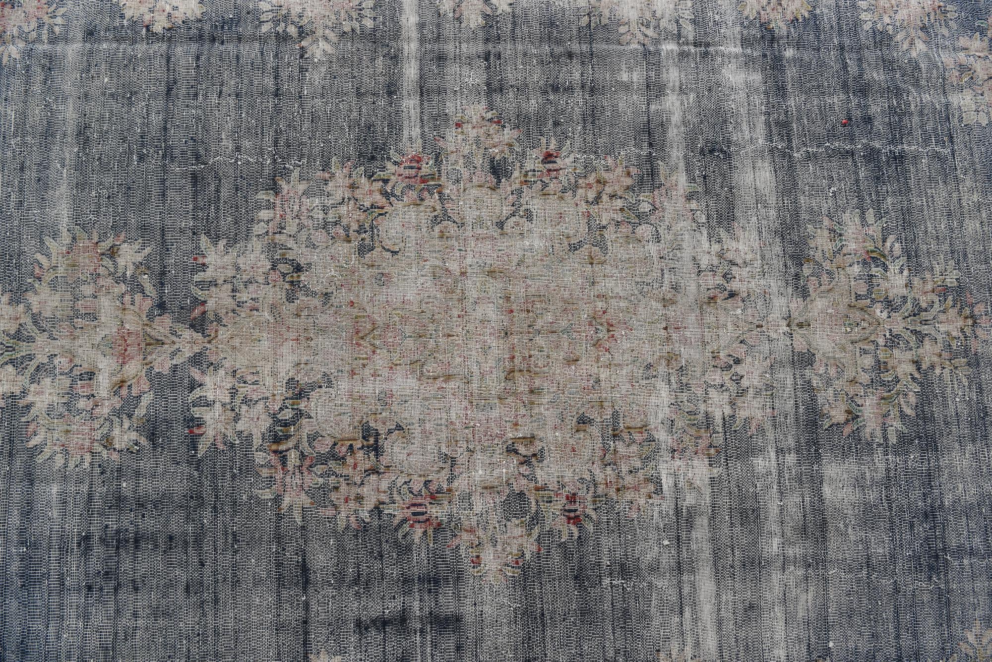 9' 8 x 12' Hand Knotted Ultra Vintage Persian Wool Rug