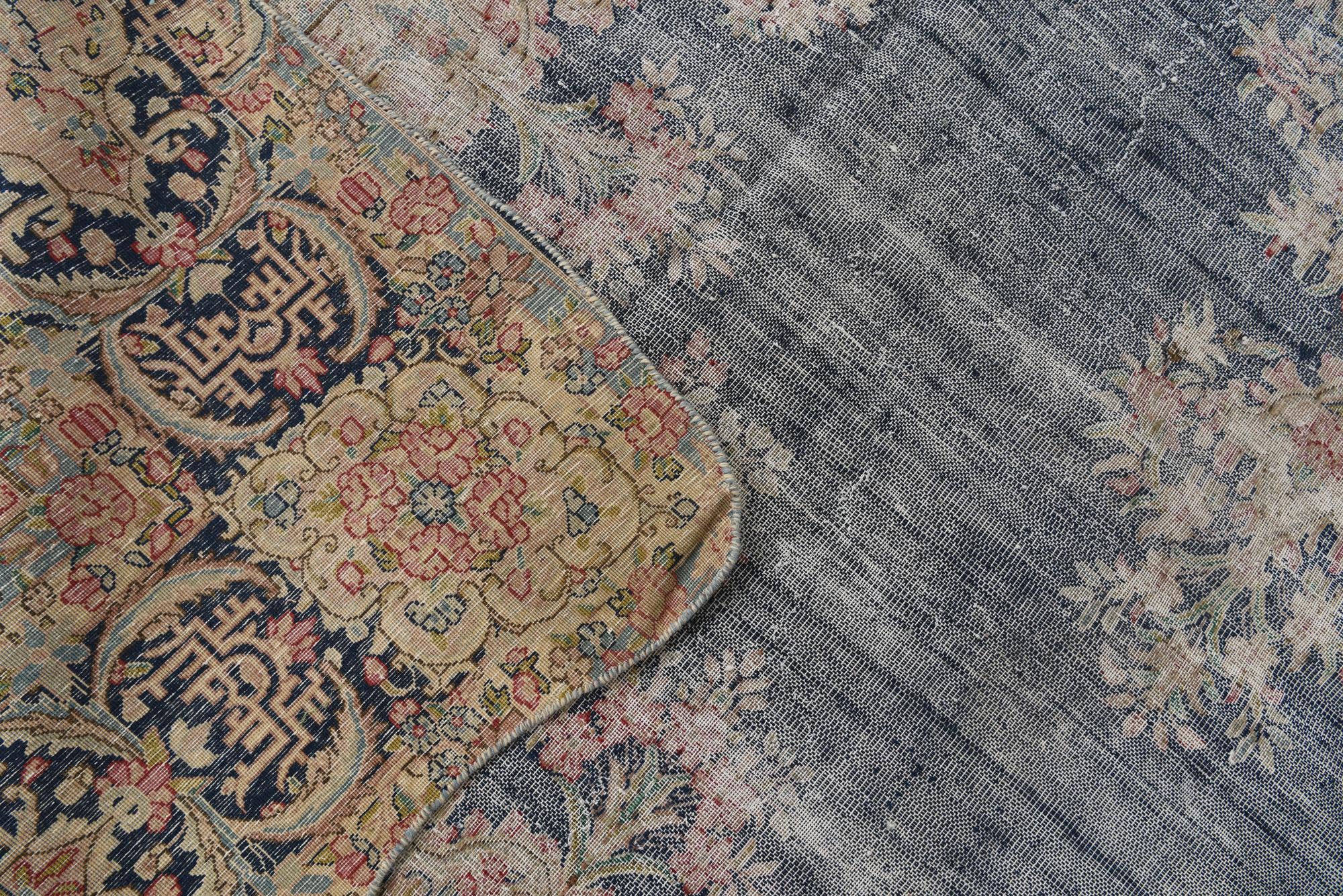 9' 8 x 12' Hand Knotted Ultra Vintage Persian Wool Rug