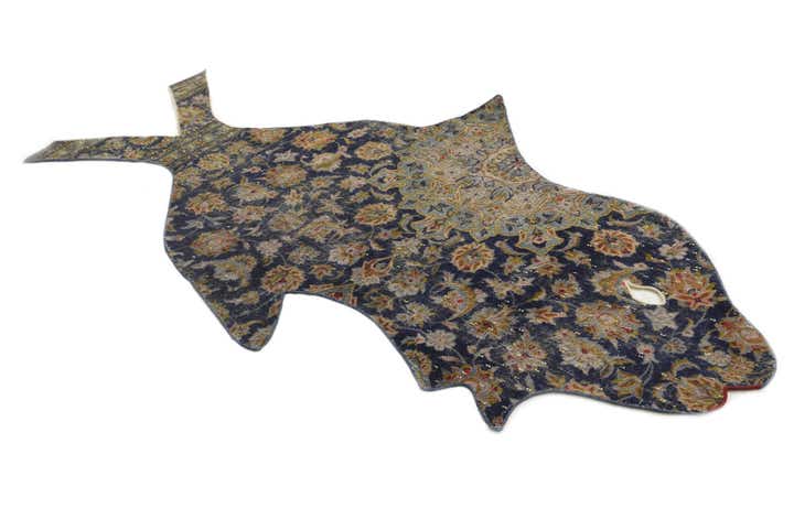 4' 2 x 6' 9 Hand Knotted Ultra Vintage Persian Wool Rug