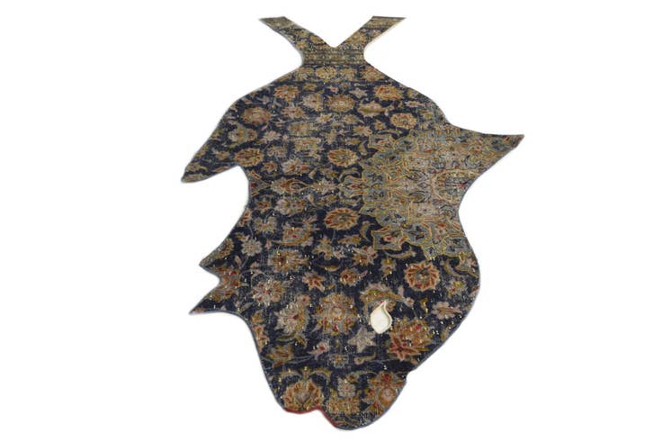 Detail image of 4' 2 x 6' 9 Hand Knotted Ultra Vintage Persian Wool Rug