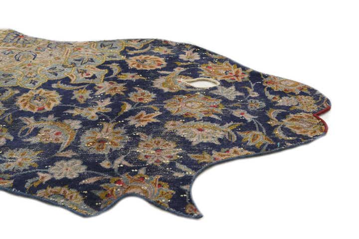 4' 2 x 6' 9 Hand Knotted Ultra Vintage Persian Wool Rug