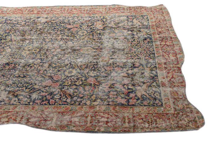 6' 7 x 9' 3 Hand Knotted Ultra Vintage Persian Wool Rug