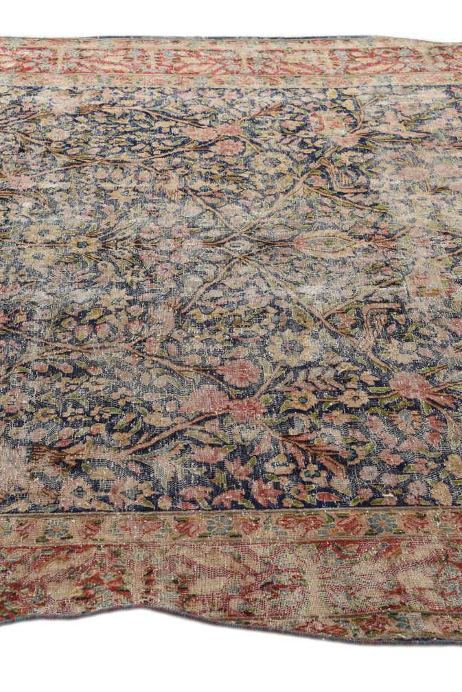 6' 7 x 9' 3 Hand Knotted Ultra Vintage Persian Wool Rug