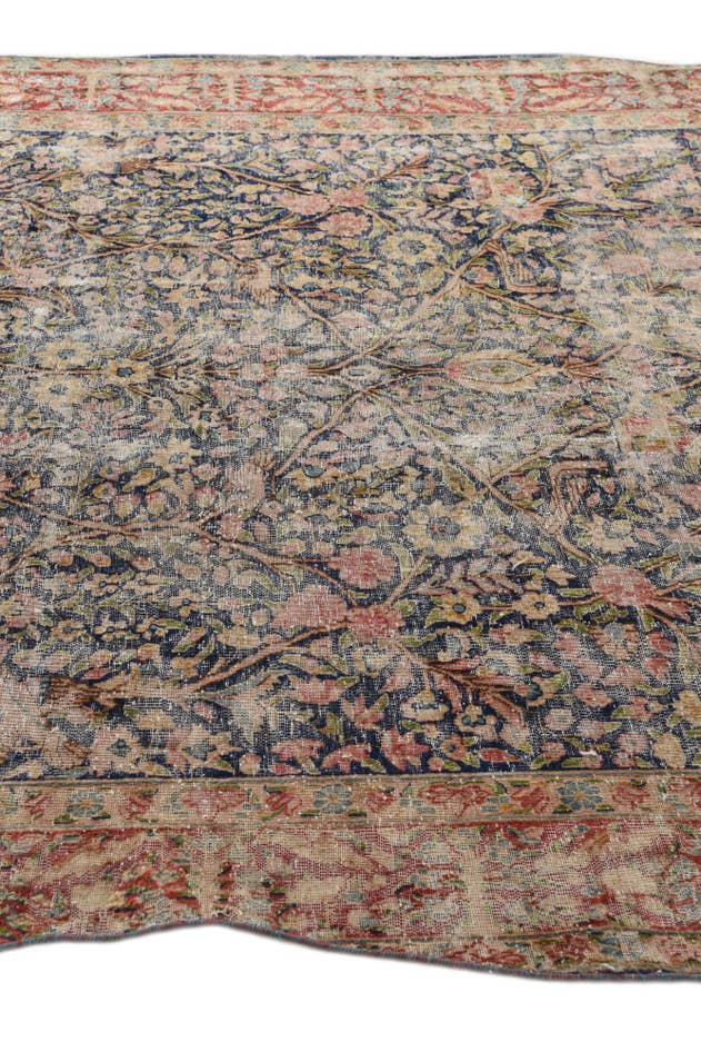 Detail image of 6' 7 x 9' 3 Hand Knotted Ultra Vintage Persian Wool Rug