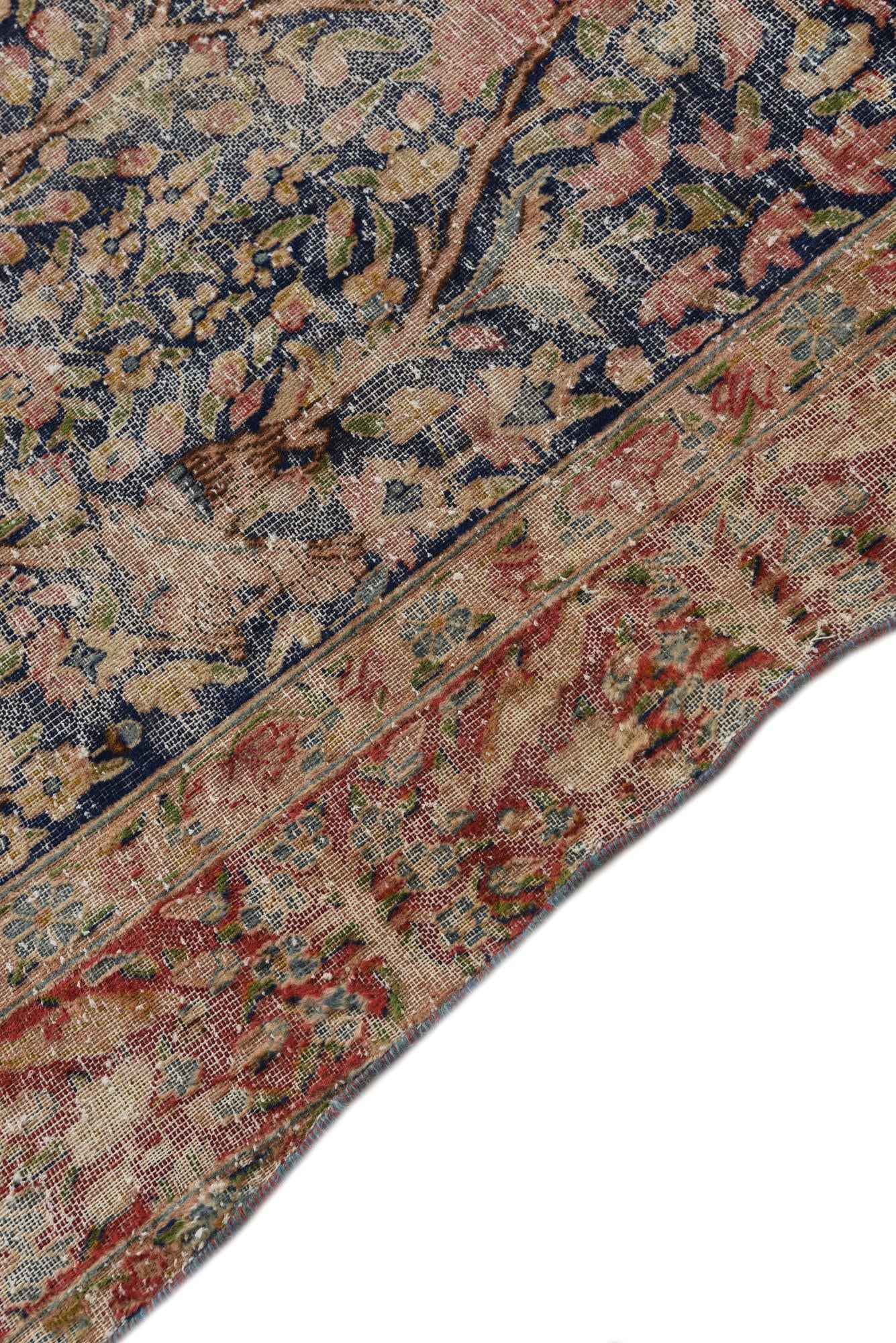 6' 7 x 9' 3 Hand Knotted Ultra Vintage Persian Wool Rug
