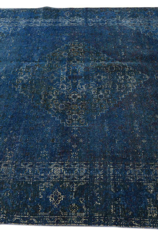 190cm x 260cm Hand Knotted Ultra Vintage Persian Wool Rug