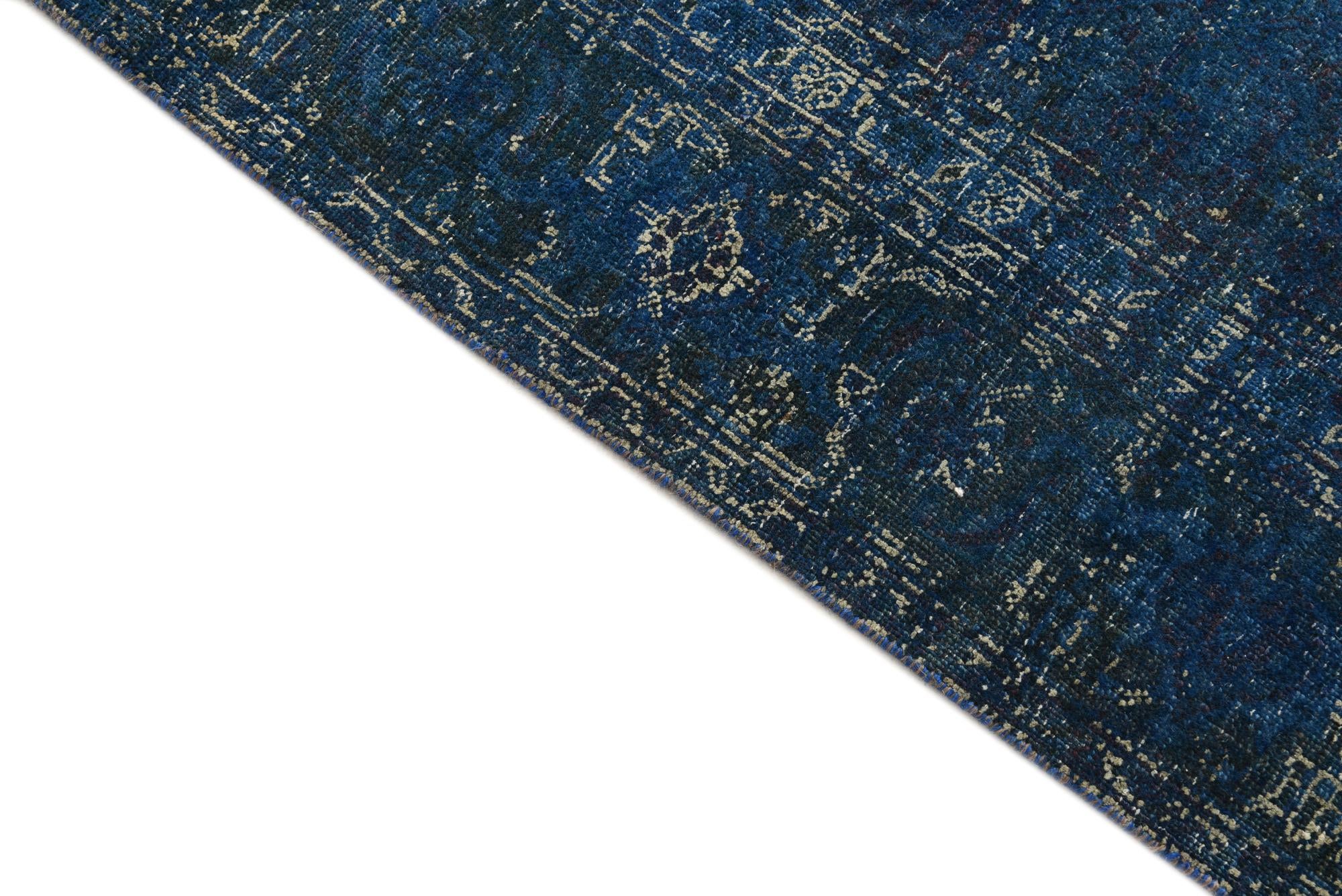 190cm x 260cm Hand Knotted Ultra Vintage Persian Wool Rug