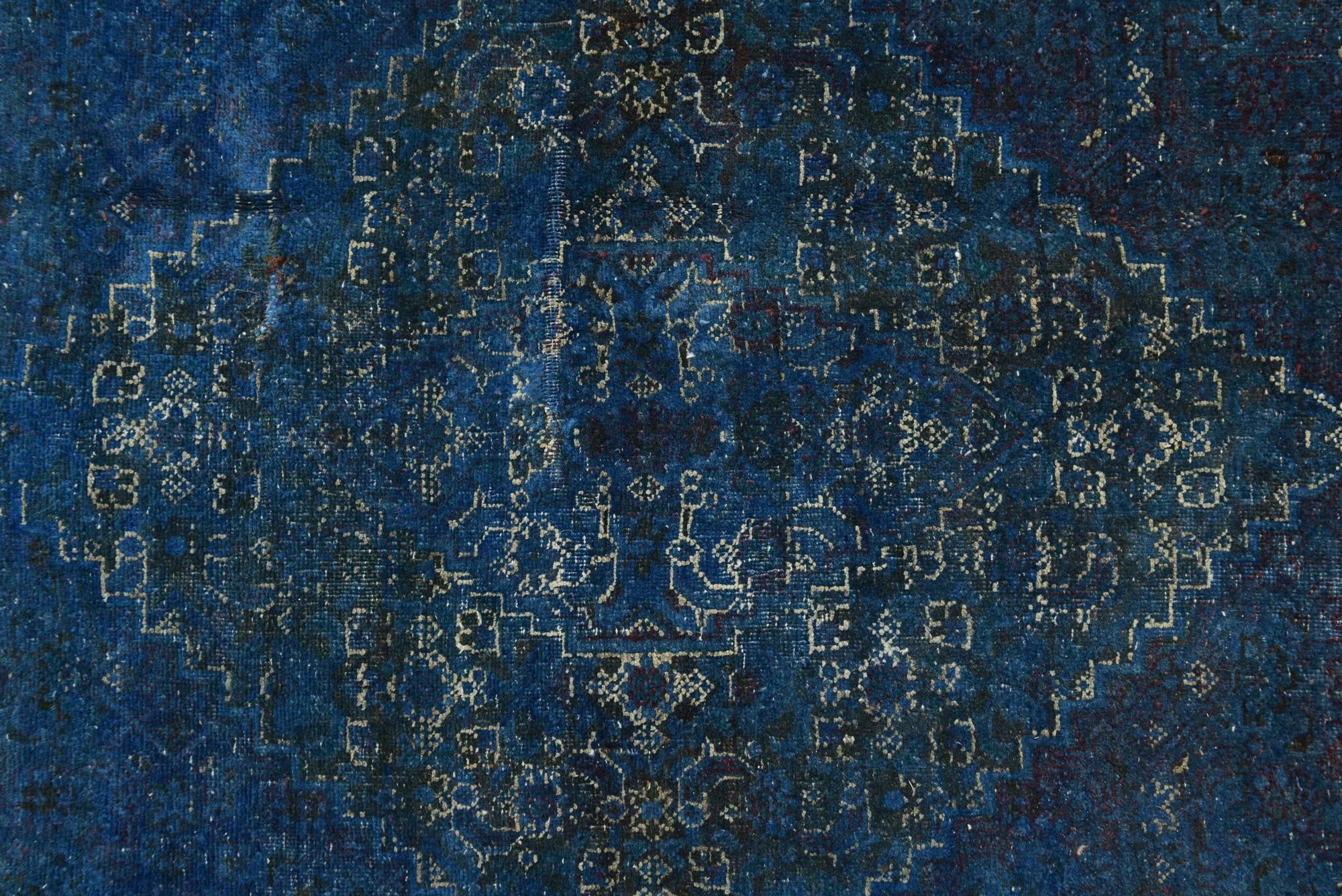 190cm x 260cm Hand Knotted Ultra Vintage Persian Wool Rug