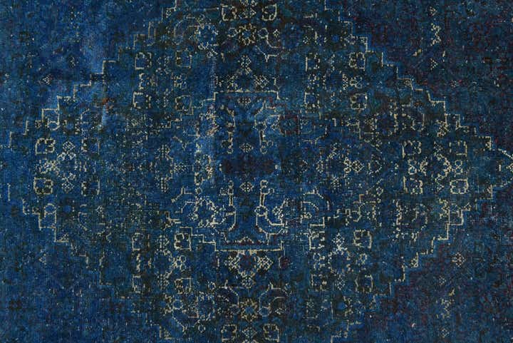 190cm x 260cm Hand Knotted Ultra Vintage Persian Wool Rug