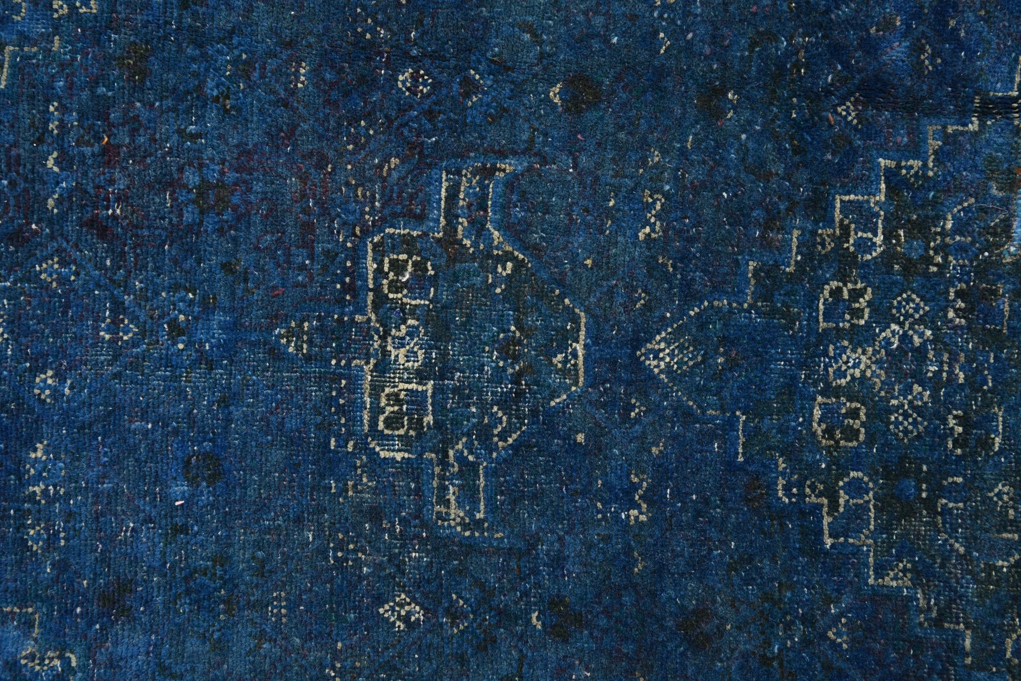 190cm x 260cm Hand Knotted Ultra Vintage Persian Wool Rug