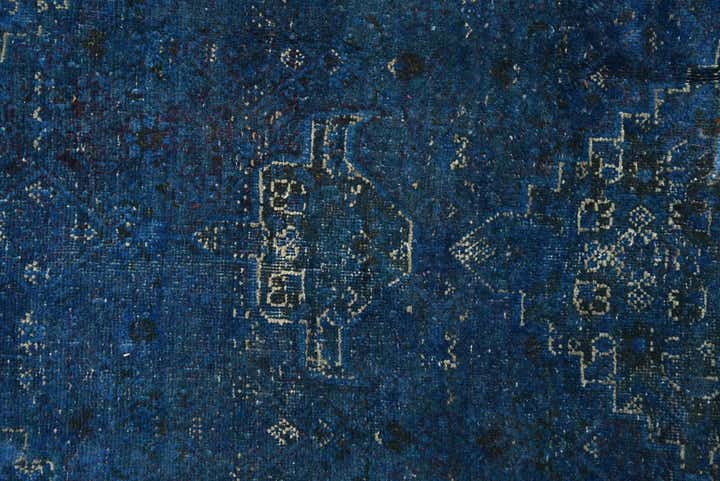 190cm x 260cm Hand Knotted Ultra Vintage Persian Wool Rug