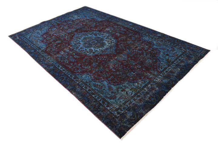 5' 9 x 9' 3 Hand Knotted Ultra Vintage Persian Wool Rug
