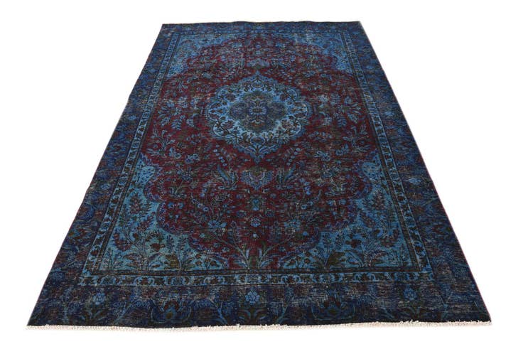 Detail image of 5' 9 x 9' 3 Hand Knotted Ultra Vintage Persian Wool Rug
