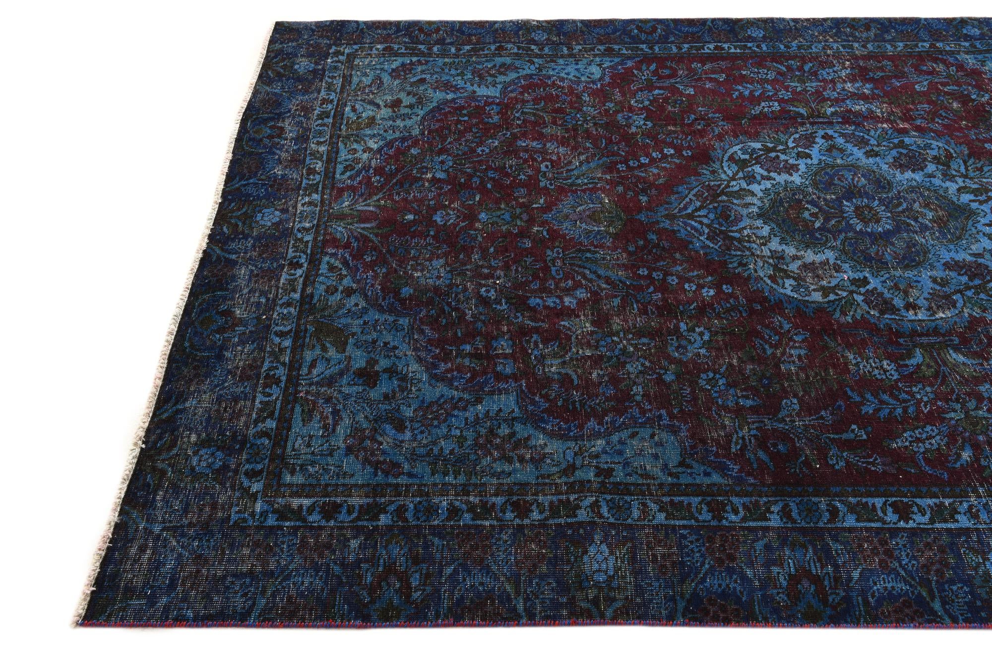 5' 9 x 9' 3 Hand Knotted Ultra Vintage Persian Wool Rug