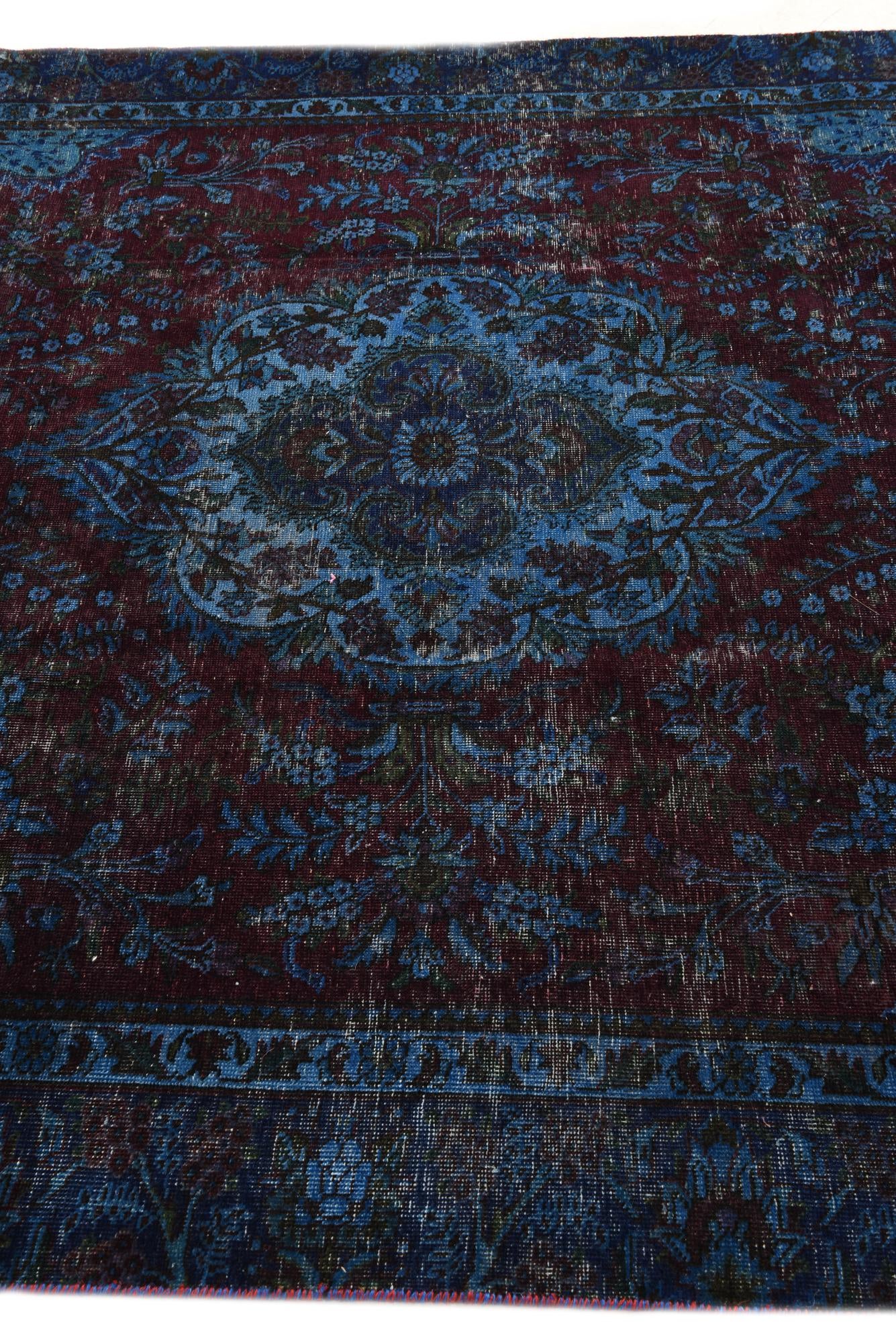 5' 9 x 9' 3 Hand Knotted Ultra Vintage Persian Wool Rug
