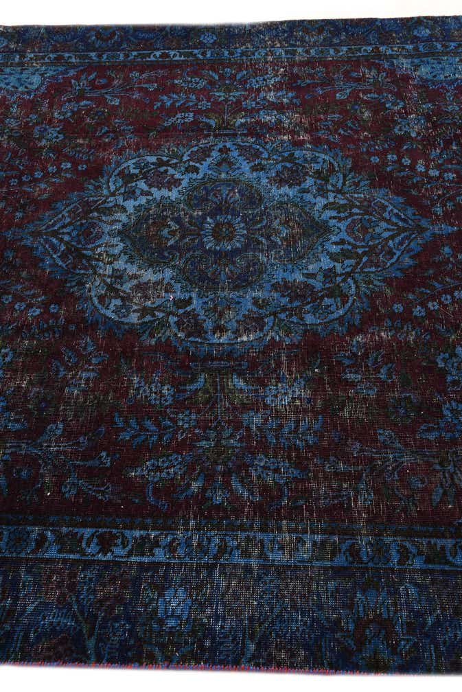 5' 9 x 9' 3 Hand Knotted Ultra Vintage Persian Wool Rug