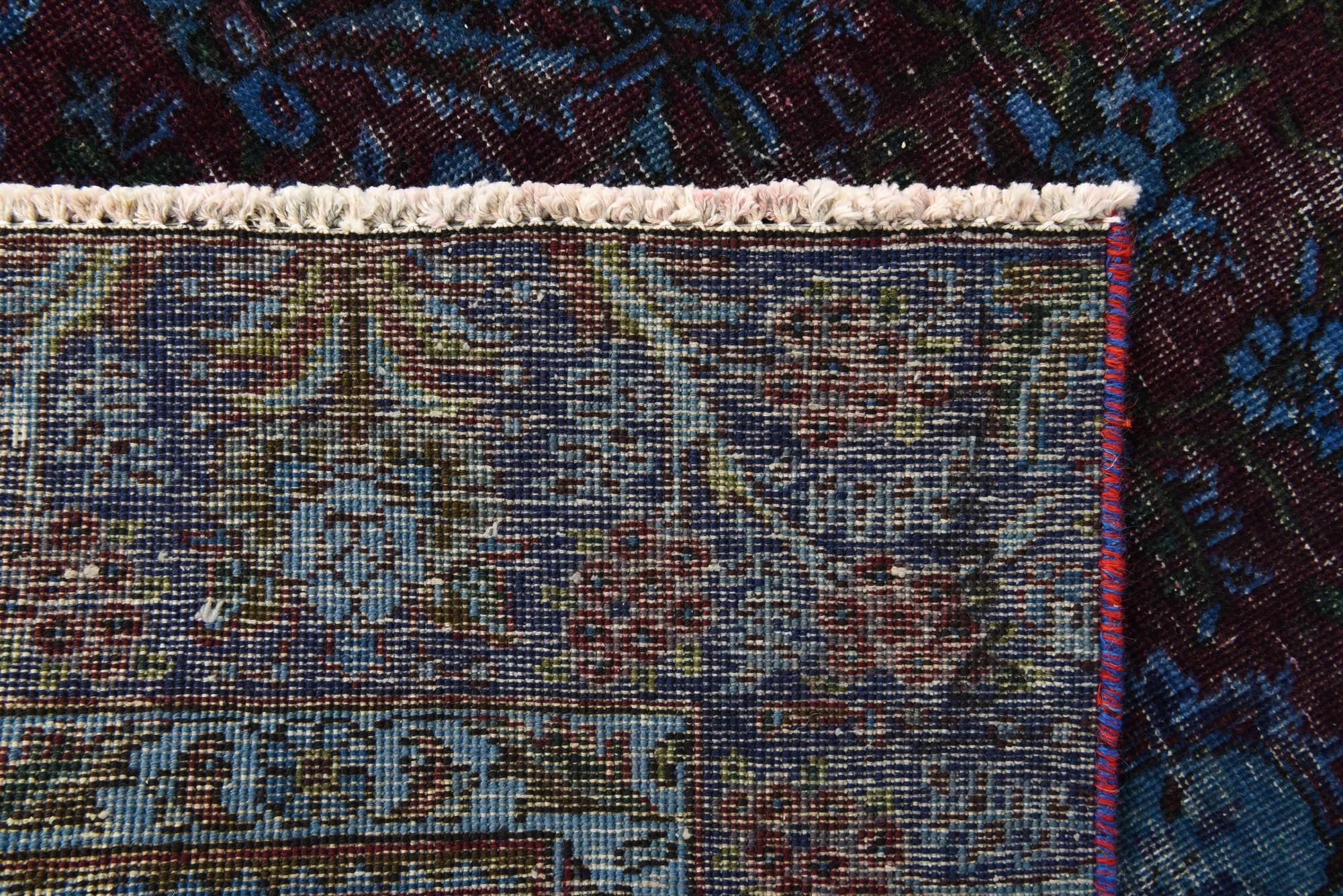 5' 9 x 9' 3 Hand Knotted Ultra Vintage Persian Wool Rug