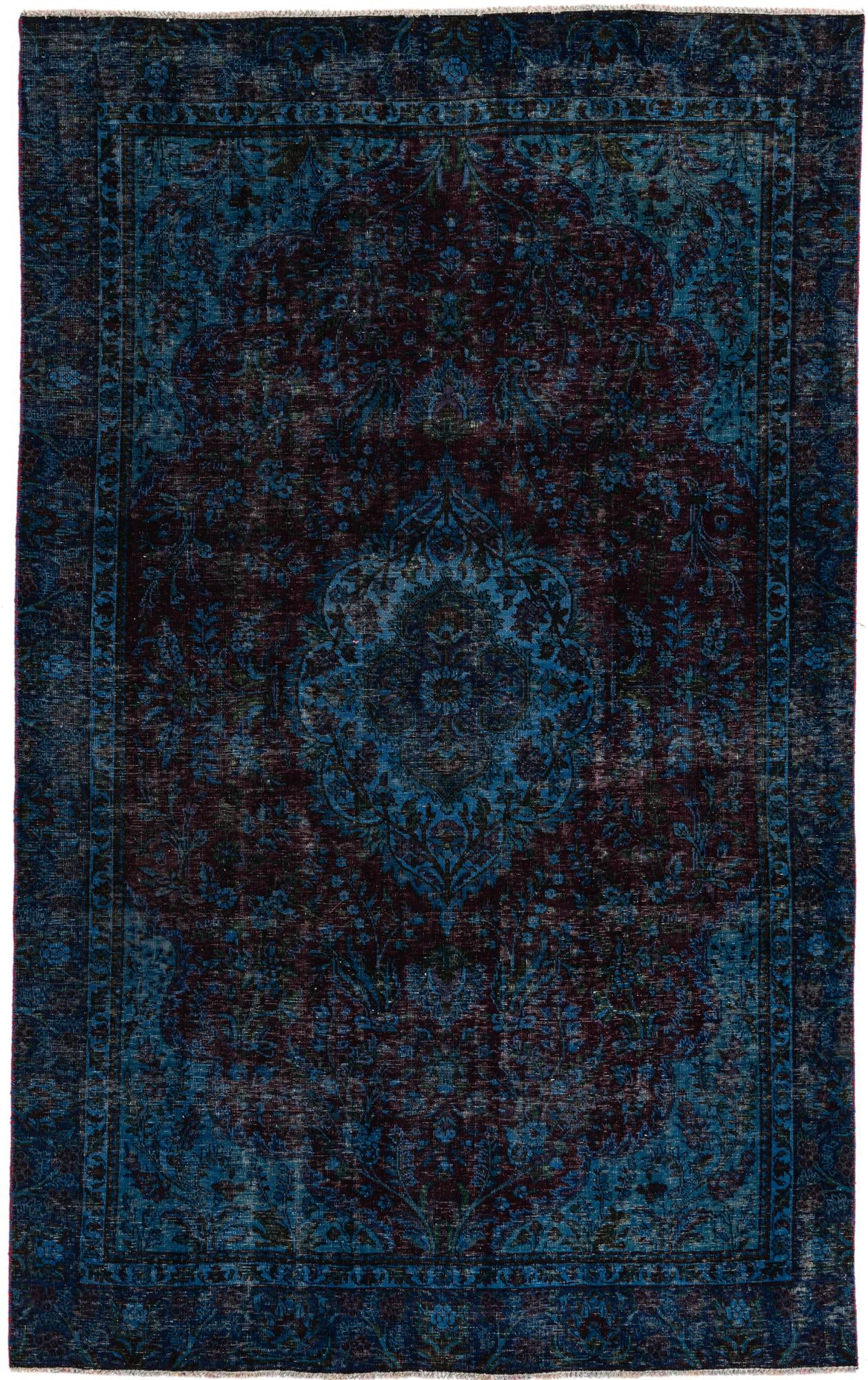 5' 9 x 9' 3 Hand Knotted Ultra Vintage Persian Wool Rug