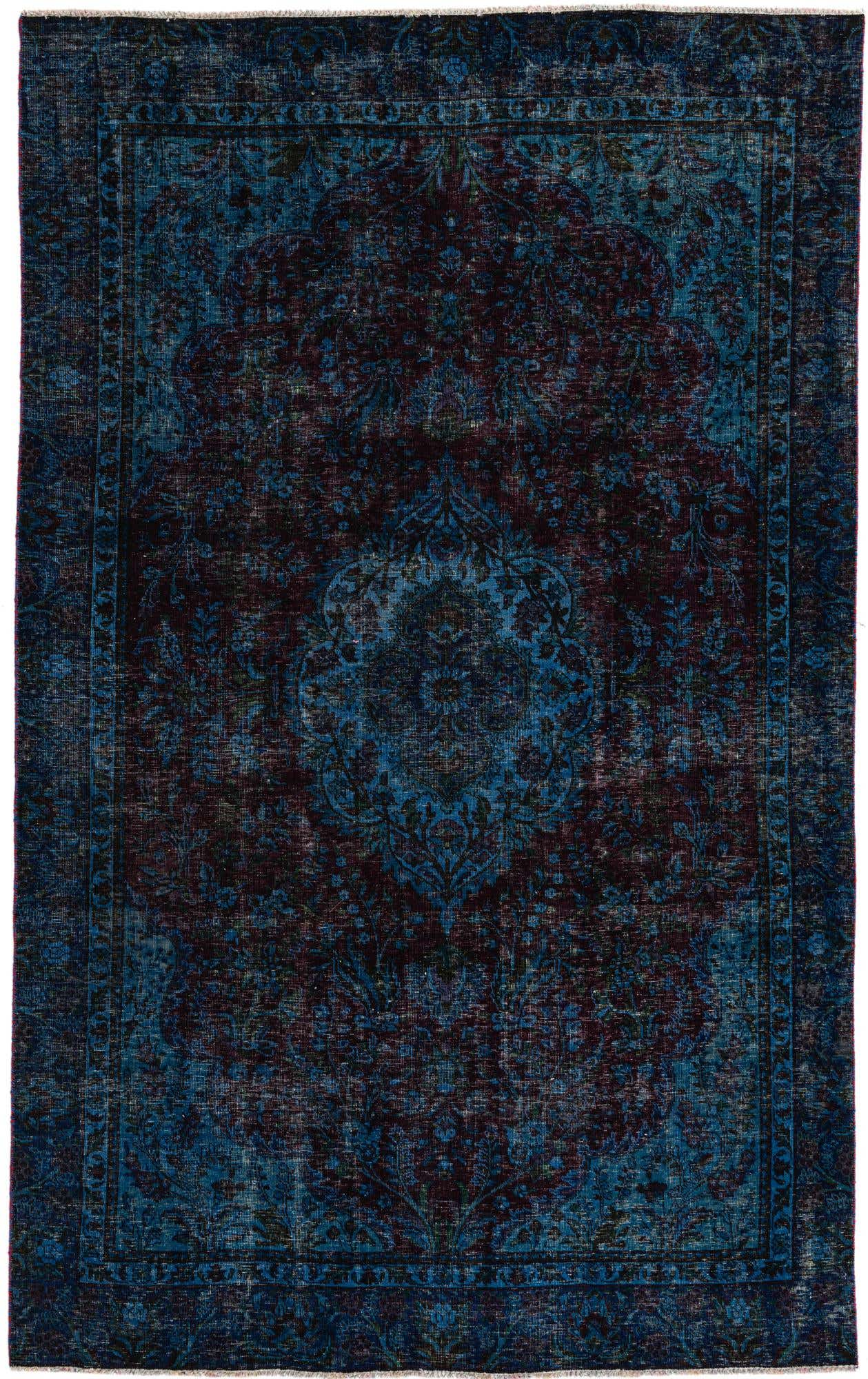 5' 9 x 9' 3 Hand Knotted Ultra Vintage Persian Wool Rug