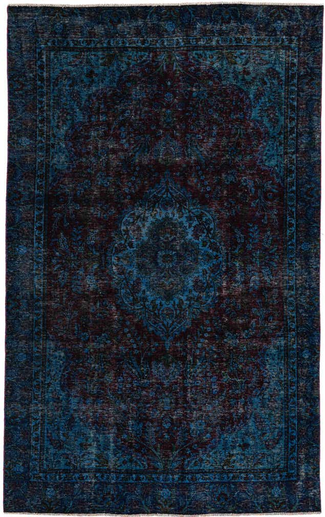 5' 9 x 9' 3 Hand Knotted Ultra Vintage Persian Wool Rug