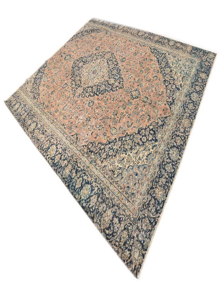 Detail image of 9' 1 x 11' 1  Hand Knotted Ultra Vintage Persian Wool Rug